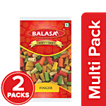 Balasa Coloured Finger Fryums - Crispy 2 x 180 g Multipack