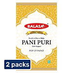Balasa Pani Puri Papad - Ready To Fry Or Bake, Crispy 2 x 150 g Multipack