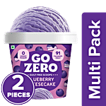 Go Zero High Protein Range Blueberry Cheesecake Ice Cream 2 x 100 ml Jar Multipack