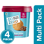 Go Zero Zero Sugar Range Cold Brew Coffee Ice Cream 4 x 100 ml Jar Multipack