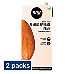 Raw Pressery Almond Milk - Plain, Unsweetened, Vegan, Plant Protein 2 x 1 L Multipack