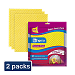bb home Sponge Wipe - Super Absorbent, Reusable 2x3 pcs Multipack