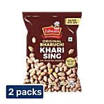 JABSONS Original Bharuchi Khari Sing/Dry Roasted Peanut - With Skin 2 x 200 g Multipack