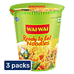 Wai Wai Ready To Eat Veg Masala Flavoured Pre-Cooked Noodles 3x70 g (Multipack)
