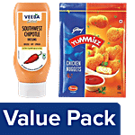bb Combo Veeba Southwest Chipotle Dressing, 300 g + Godrej Yummiez Nuggets Chicken,750 g Combo 2 Items