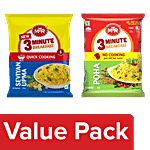 MTR 3 Minute Breakfast Seviyan Upma, 160 g + 3 Minute Breakfast - Poha, 60 g Combo 2 Items