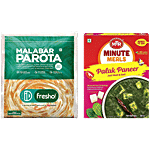 bb Combo iD Fresho Malabar Parota/Paratha, 400g + MTR Ready To Eat - Palak Paneer, 300g Combo 2 Items