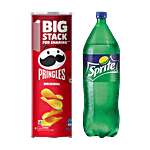 bb Combo Pringles Original Potato Crisps, 141 g + Sprite Soft Drink, 2.25 L Combo (2 Items)