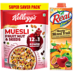 bb Combo Real Masala Mixed Fruit Juice, 1 L + Kellogg's Muesli Fruit, Nut & Seeds, 750 g Combo (2 Items)