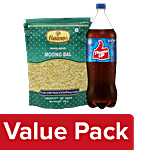 bb Combo Thums Up Soft Drink, 2.25 L + Haldirams Namkeen - Moong Dal, 400g Combo 2 Items