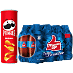 bb Combo Thums Up Soft Drink, 250 ml + Pringles Original Potato Crisps, 107 g Combo (2 Items)