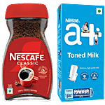 bb Combo Nescafe Classic Instant Coffee Powder 180 g+Nestle A+ Toned Milk 1 L Combo (2 Items)