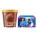 bb Combo Stayfree Cottony XL, 18 pcs + Kwality Walls Frozen Dessert,700 ml Combo 2 Items