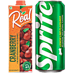 bb Combo Real Fruit Power Cranberry Juice,1L + Sprite Soft Drink, 300 ml Combo 2 Items