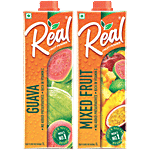 Real Fruit Power Guava Juice + Fruit Power Mixed Fruit Juice, Each 1L Combo 2 Items