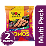 Wow! Momo Veg Peri Peri Momos - Buy 1 Get 1 Free 2 x 10 pcs Multipack