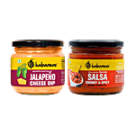 Habanero Spicy Salsa Dip 250 g + Jalapeno Cheese Dip 300 g Combo Bottle