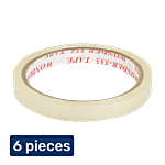 Se7en Tape - 30 m, Transparent, Strong Adhesive For Art & Craft Projects 6 x 1 pc Multipack