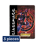 Classmate Ruled Single Line 180 Pages Spiral Binding Pulse Notebook 3x1 pc (Multipack)