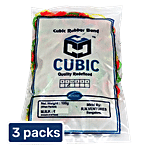 Oasis Nylon Rubber Bands - Assorted Colour, 3 cm 3X100 g Multipack