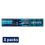 Apsara Absolute Extra Dark Pencils With Sharpener & Eraser 3x10 pcs (Multipack)