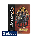 Classmate Ruled Single Line 160 Pages Spiral Binding Pulse Notebook 3x1 pc (Multipack)