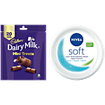bb Combo Nivea Soft Light Moisturising Cream 300ml + Cadbury Dairy Milk Mini Treats, 140g Combo (2 Items)