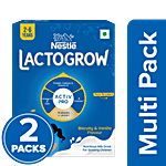 Nestle Lactogrow Biscuity & Vanilla Flavour Nutritious Milk Drink Powder - 2-6 Years 2x400 g (Multipack)