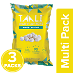Taali Water Lily Makhana - Gluten Grain, Corn Free, White Cheddar 3 x 22 g Multipack