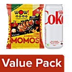 bb Combo Wow! Momo Corn & Cheese Chilli, 10 pcs + Coca Cola Diet Coke Soft Drink, 300 ml Combo 2 items