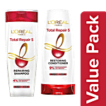 L'Oreal Paris Total Repair 5 Shampoo 340 ml + Conditioner 180 ml Combo 2 items
