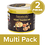 Bansiwala Kesar Thandai Mix - Traditional Indian Sweet 2 x 250 g Multipack