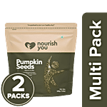Nourish you Raw Organic Pumpkin Seeds  - Gluten Free 2x100 g Multipack