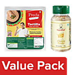 bb Combo HappyChef Cheese Powder, 75 g + Precia Tortilla Wrap, 6 pcs Combo 2 items