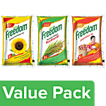 bb Combo Refined Sunflower Oil + Rice Bran Oil + Groundnut Oil, 1 L Each Combo 3 items