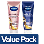 Vaseline Gluta-Hya Dewy Radiance & Overnight Radiance Combo Serum In Lotion, 200ml Combo 2 items