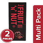 Amul Fruit N Nut Dark Chocolate 2 x 150 g Multipack