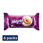 Britannia Treat JimJam Cream Biscuit - Crunchy, Ready To Eat 6 x 23 g Multipack