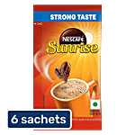 Nescafe  Sunrise Instant Coffee Powder - Chicory Mix 6x3.8 g Pouch (Multipack)