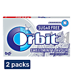 Orbit Sugar Free Chewing Gum - Sweetmint 2 x 8.8 g Multipack