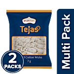 Shubhkart Tejas - Round Cotton Wicks, For Diyas 2 x 7 g Multipack