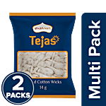 Shubhkart Tejas - Round Cotton Wicks, For Diyas 2 x 14 g Multipack
