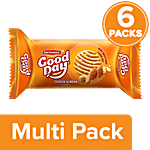 Britannia Good Day Cashew Almond Cookies - Crunchy, Ready To Eat 6 x 30 g Multipack