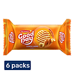 Britannia Good Day Cashew Almond Cookies - Crunchy, Ready To Eat 6 x 30 g Multipack