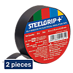 Steelgrip Steelgrip+ Self Adhesive PVC Electrical Insulation Tape - 6 M 2 x 1 pc Multipack