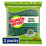 Scotch Brite Silver Sparks Scrub Pad 2 x 1 pc Multipack