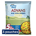 Emami Healthy & Tasty Advans Mini Soya Chunks 3 x 35 g Multipack