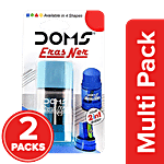 Doms Eras Ner Eraser & Sharpener -  With Anti-Rust Coating, Long-Lasting 2 x 1 pc Multipack