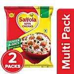 Saffola Meal Maker Soya Chunks - High Protein, Ready In 5 Minutes, Tender & Juicy 3 x 40g Multipack