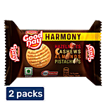 Britannia Good Day - Harmony Biscuit - Crunchy, Zero Trans Fat, Ready To Eat 2 x 60 g Multipack